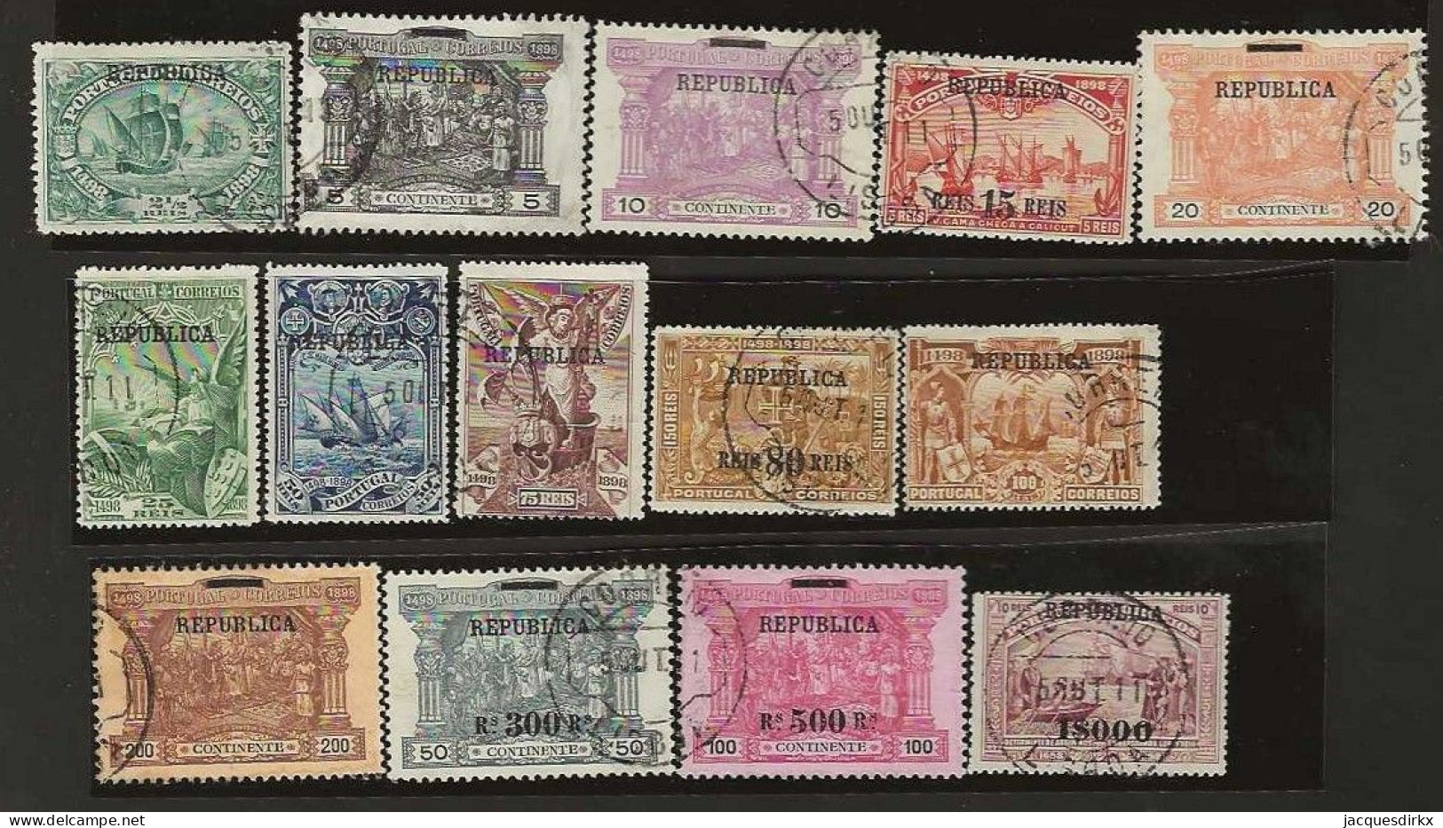 Portugal     .  Y&T      .     189/195      .     O        .   Cancelled - Used Stamps
