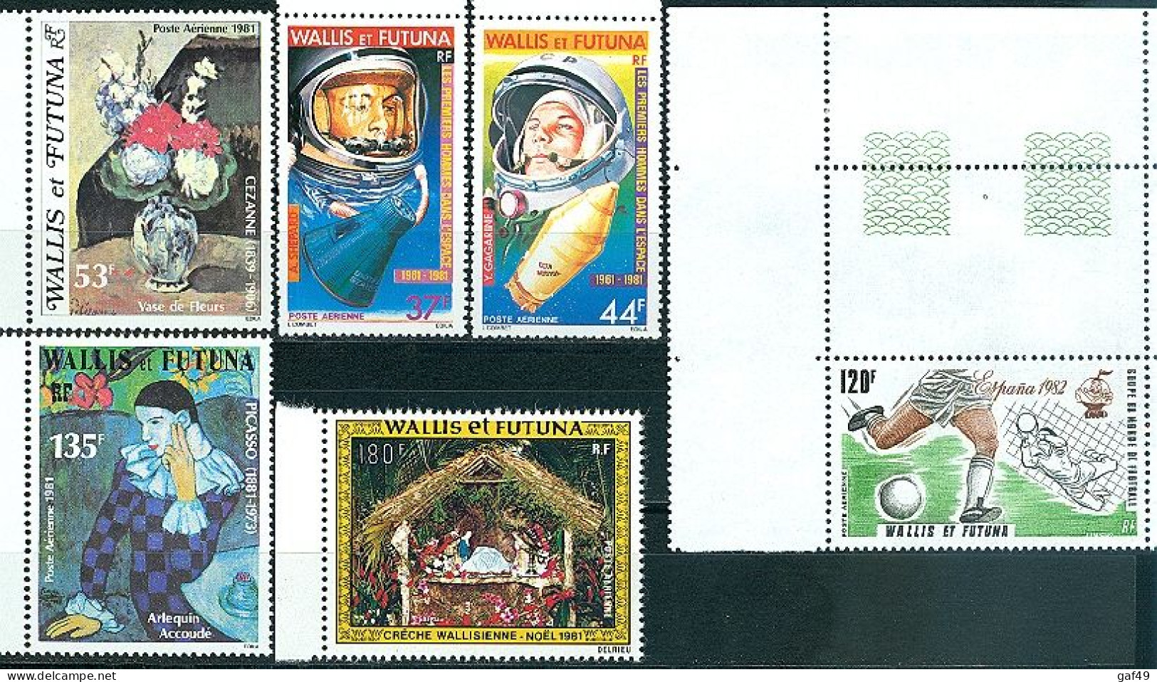 Wallis & Futuna N°Y&T PA 108 à 113 Année 1981 Sujets Divers Neuf Sans Charnière Très Frais - Nuovi