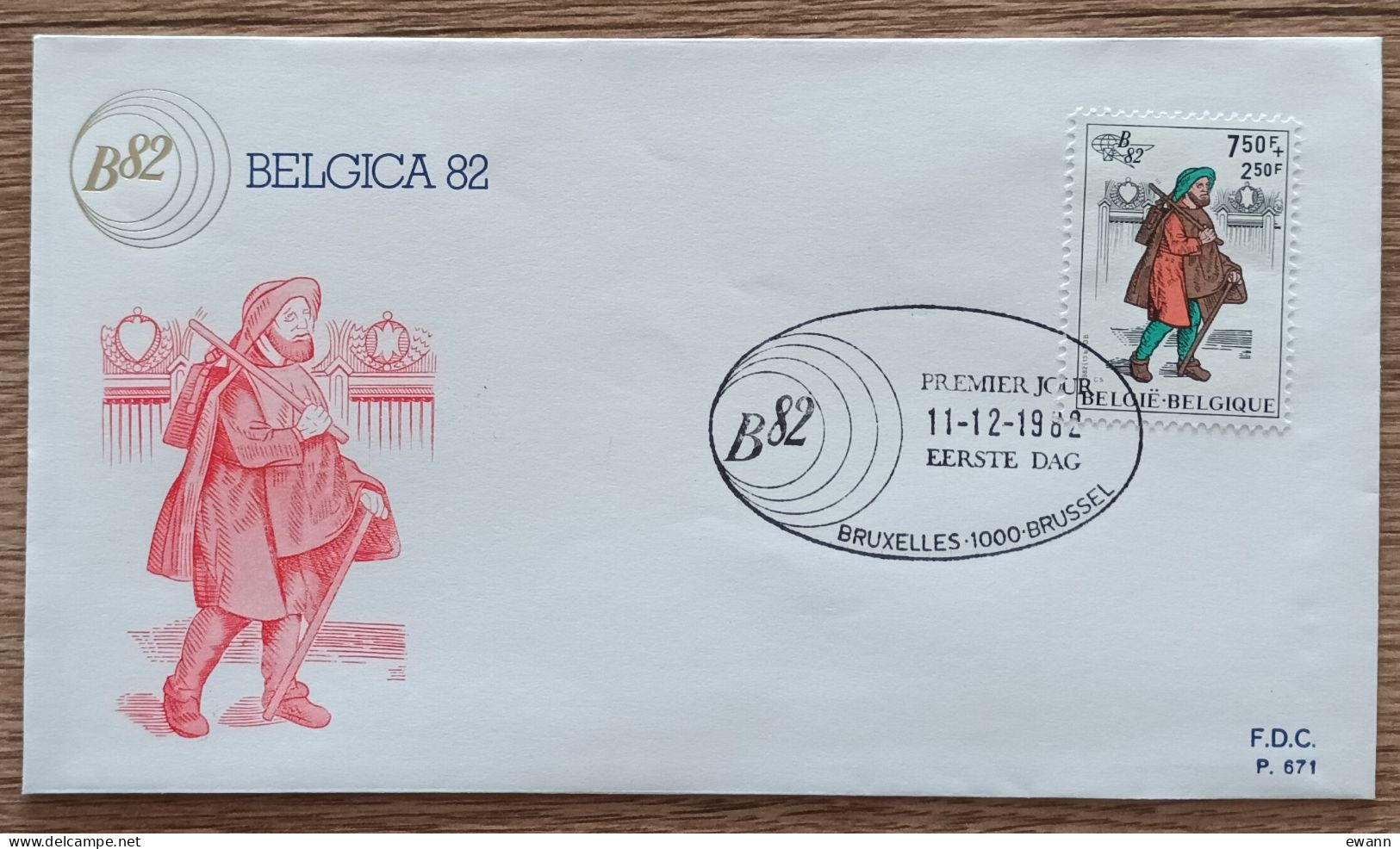 Belgique - FDC 1982 - YT N°2072 - Belgica'82 / Exposition Philatélique - 1981-1990