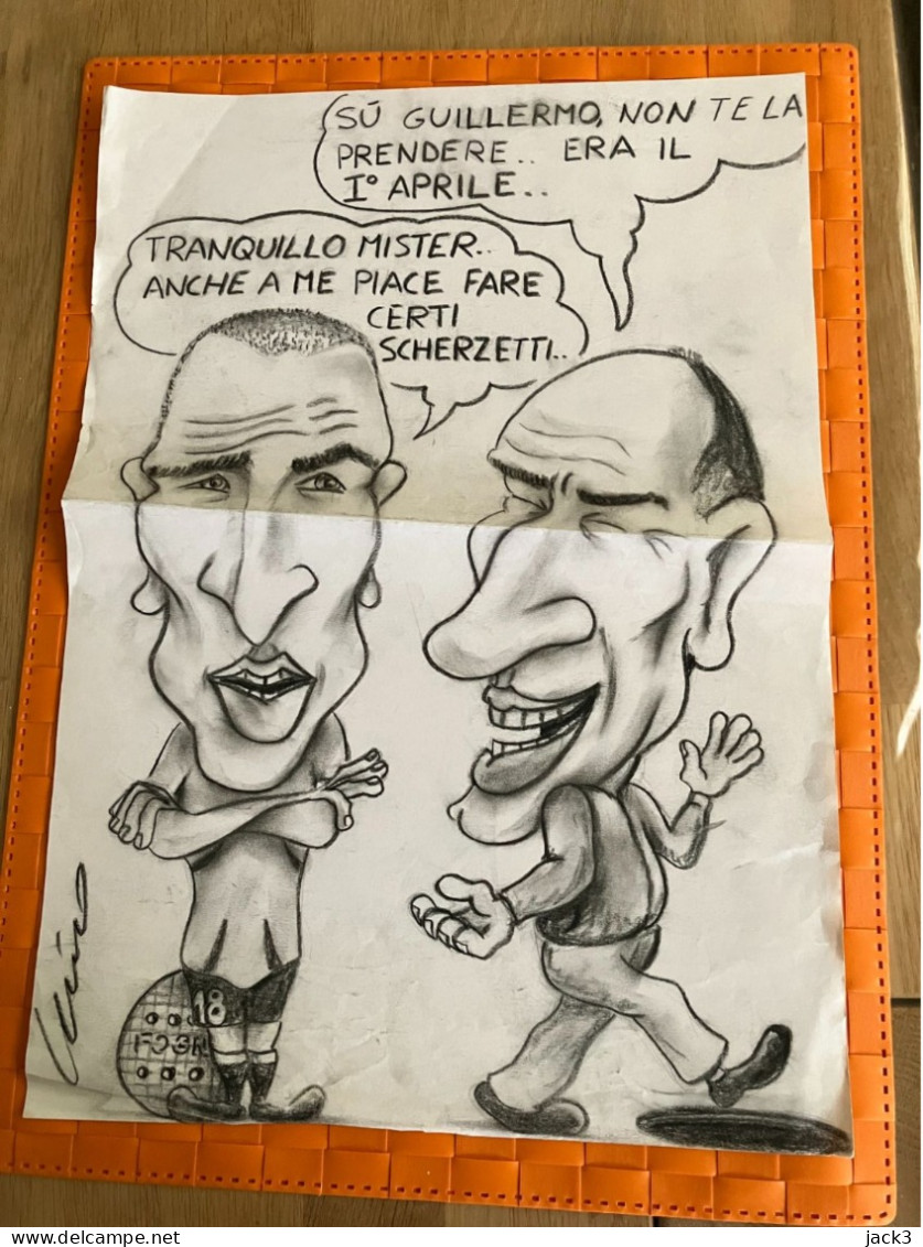 CARICATURA - SPORT - CALCIO - HUMOR  30x40 - Sport