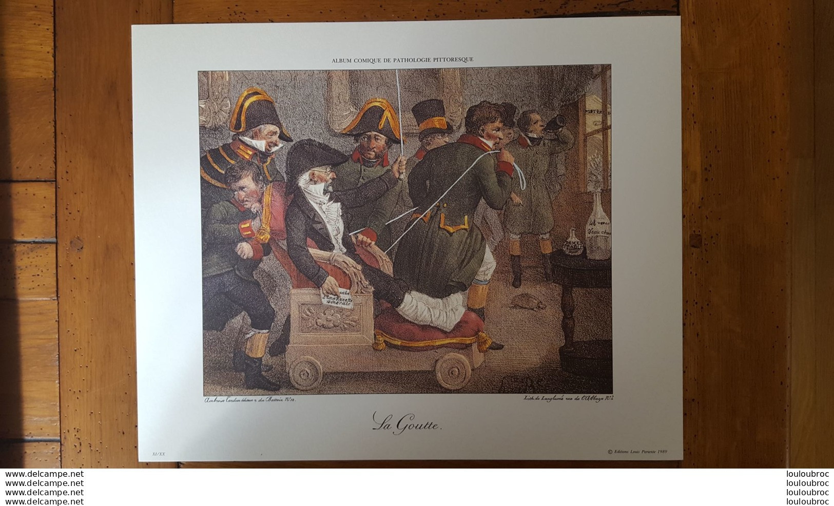 LITHOGRAPHIE LANGLUME EDITION PARIENTE 1989 LA  GOUTTE  36 X 29 CM  AMBOISE TARDIEU EDITEUR DU BATTOIR - Lithographien