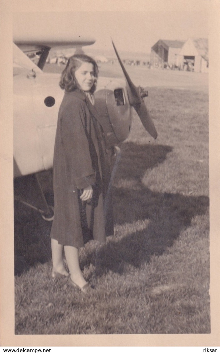 AVIATION(CARTE PHOTO) FEMME - Aviación