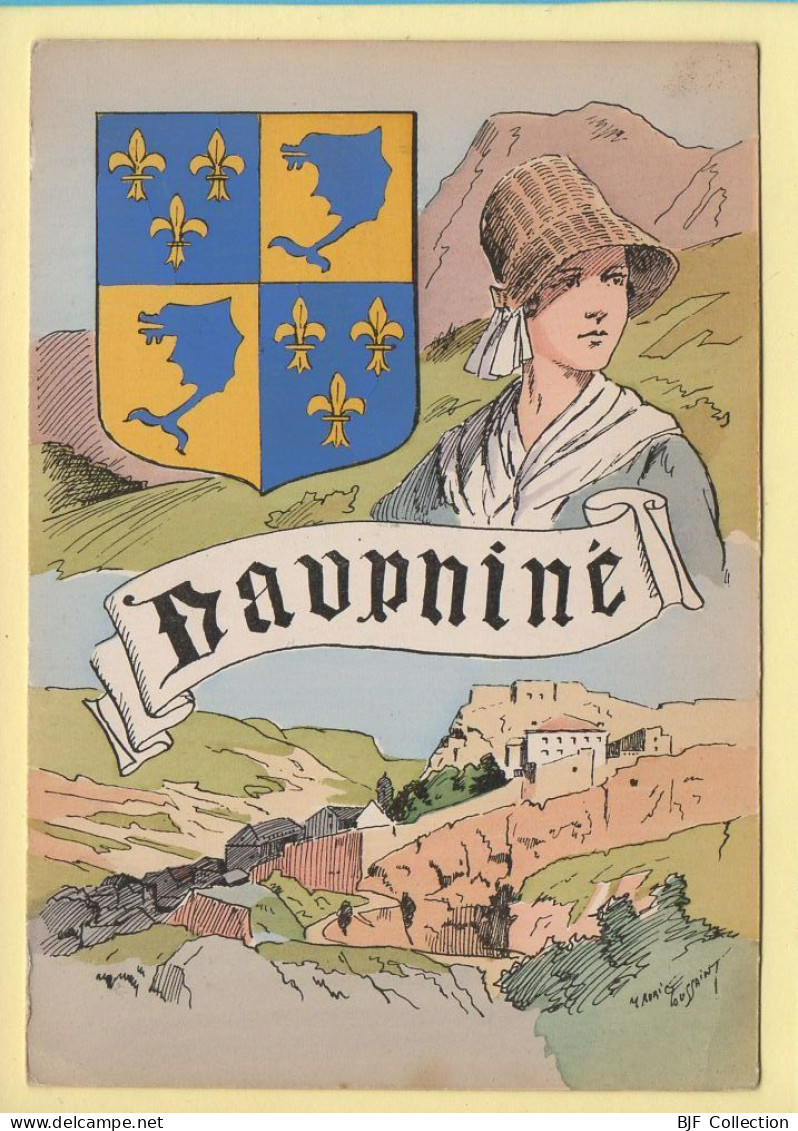 Province : LE DAUPHINE / Blason / Costume / Folklore / Illustrateur (voir Scan Recto/verso) - Franche-Comté