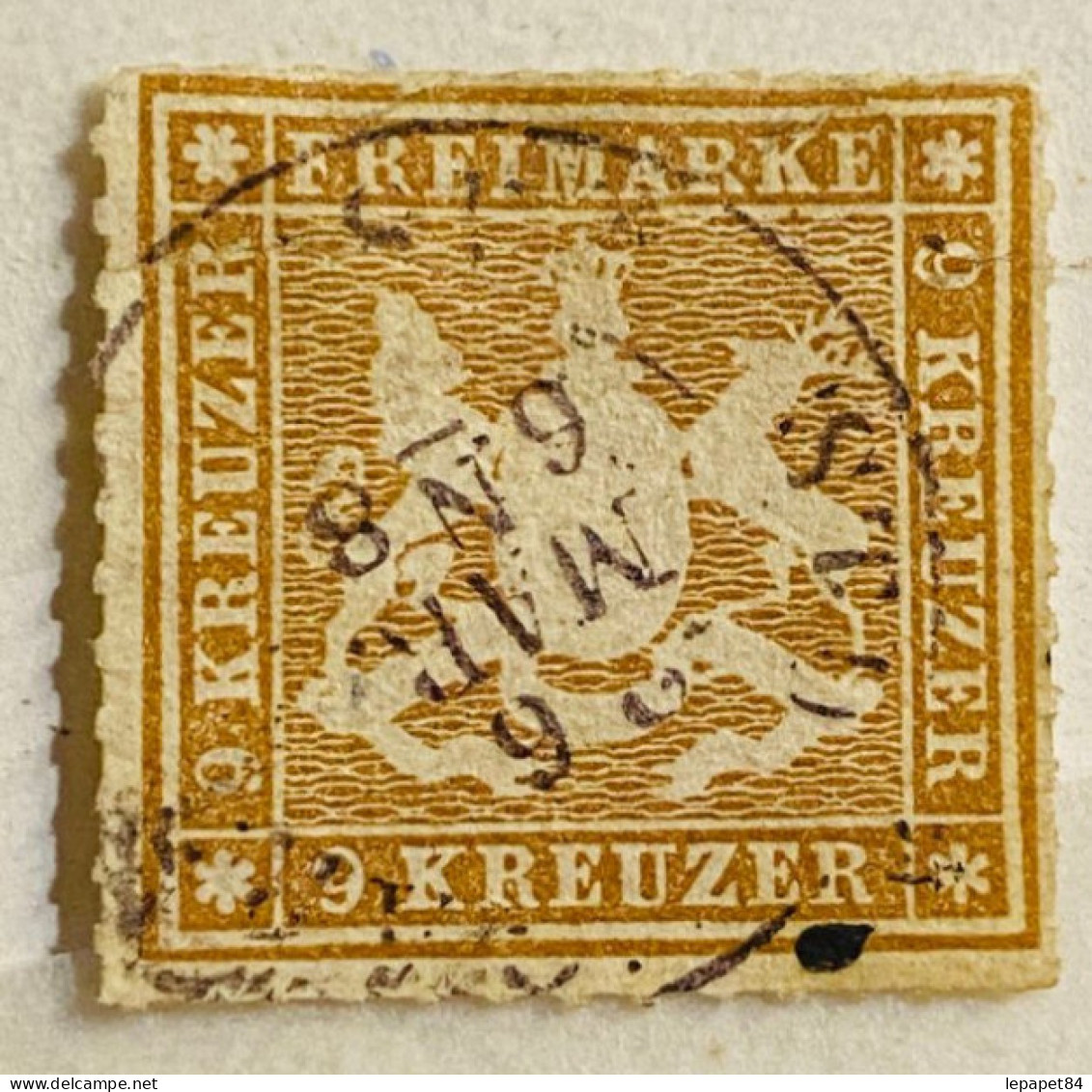 Wurtemberg YT N° 34 Oblitéré/used, Joli Cachet - Oblitérés