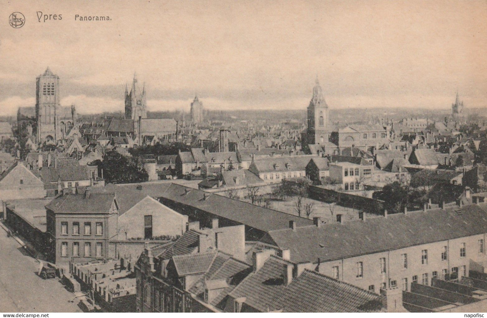 104-Ieper-Ypres Panorama - Ieper