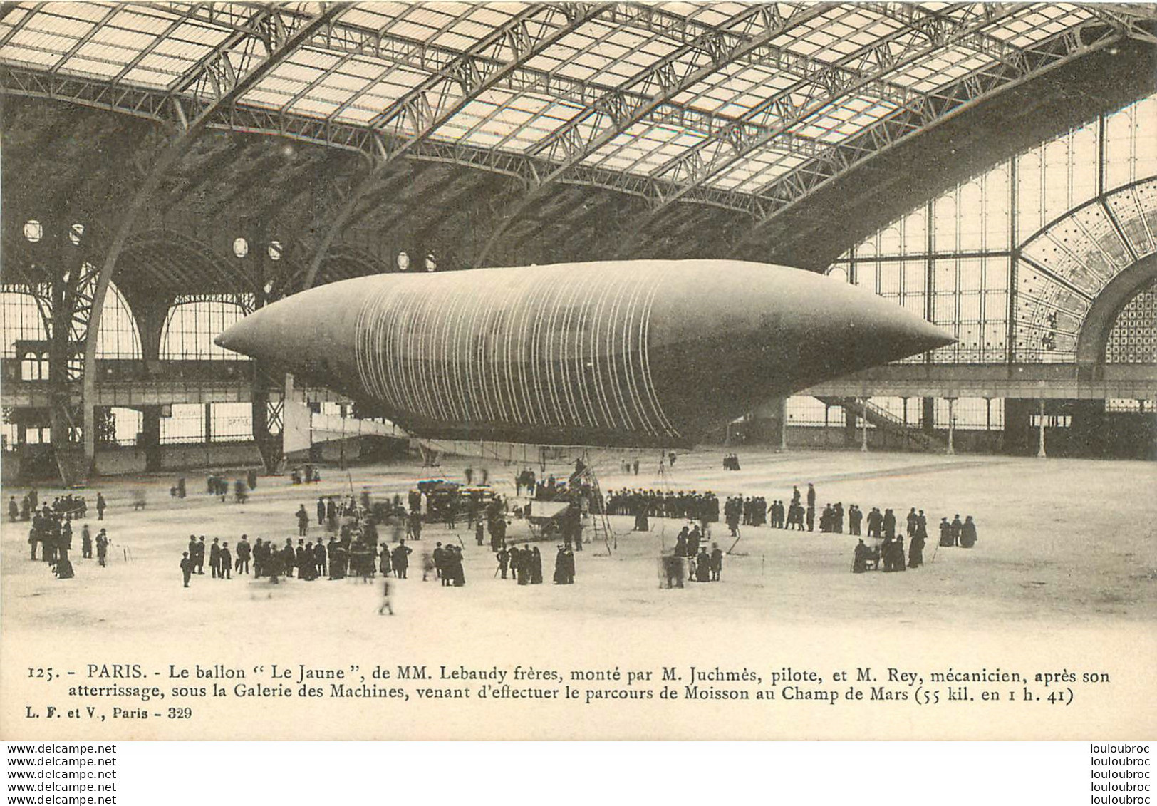 LE BALLON LE JAUNE  DE LEBAUDY FRERES A PARIS - Zeppeline