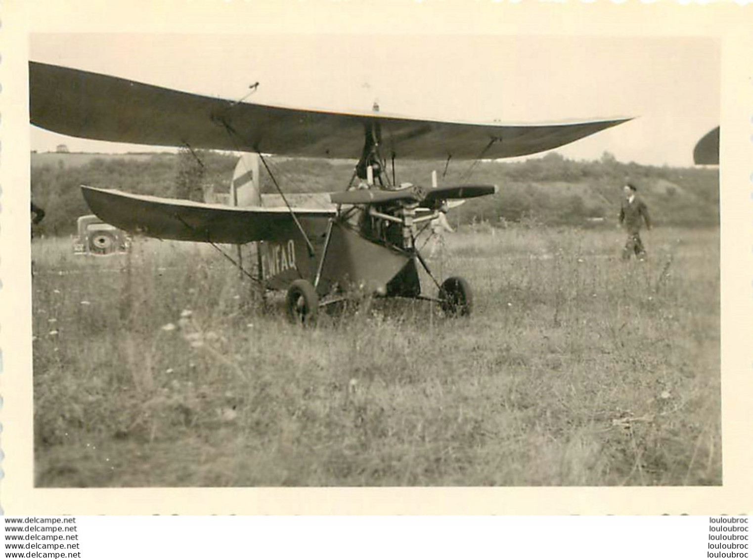 AUXERRE 1950 AVION POU DU CIEL DE MONSIEUR GUERINET PHOTO 9 X 6 CM - Aviation