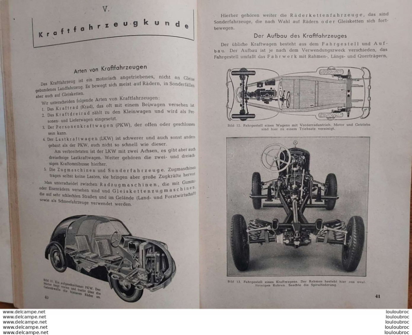 LEHRLING IM KRAFTFAHRZEUGHANDWERK 1950 LIVRET  APPRENTI REPARATION AUTOMOBILE 110 PAGES - Cars