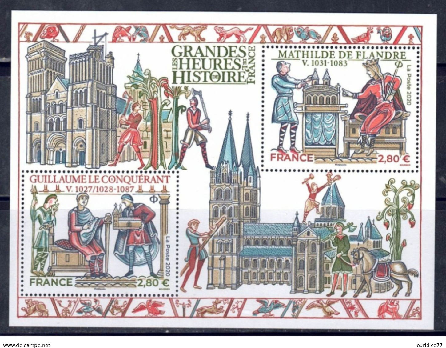 France 2020 - Les Grandes Heures De L'Histoire De France Yt F5455 Bloc Mnh** - 2020-…