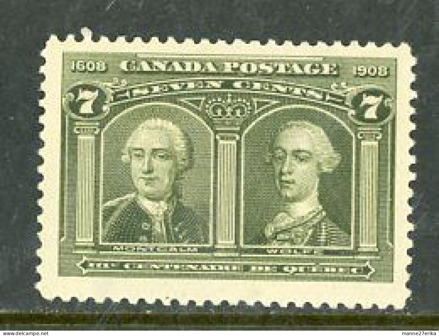 Canada 1908 MNH Montcalm And Wolfe - Otros & Sin Clasificación