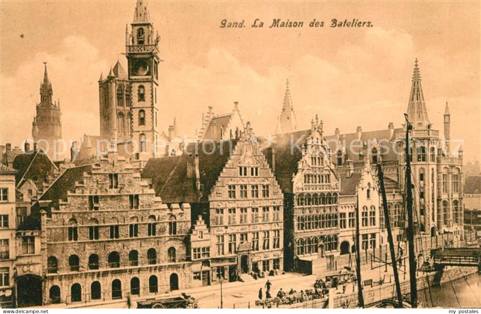 73337662 Gand Belgien La Maison Des Bateliers Eglise Quai Aux Herbes Gand Belgie - Autres & Non Classés