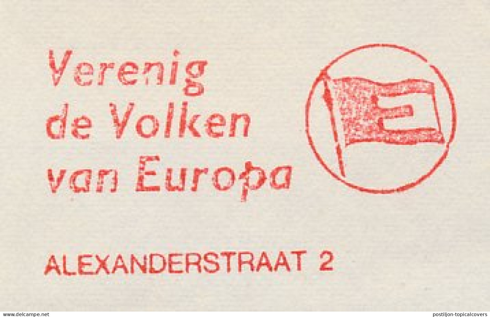 Meter Cover Netherlands 1974 Unite The Peoples Of Europe - European Movement - The Hague - European Community