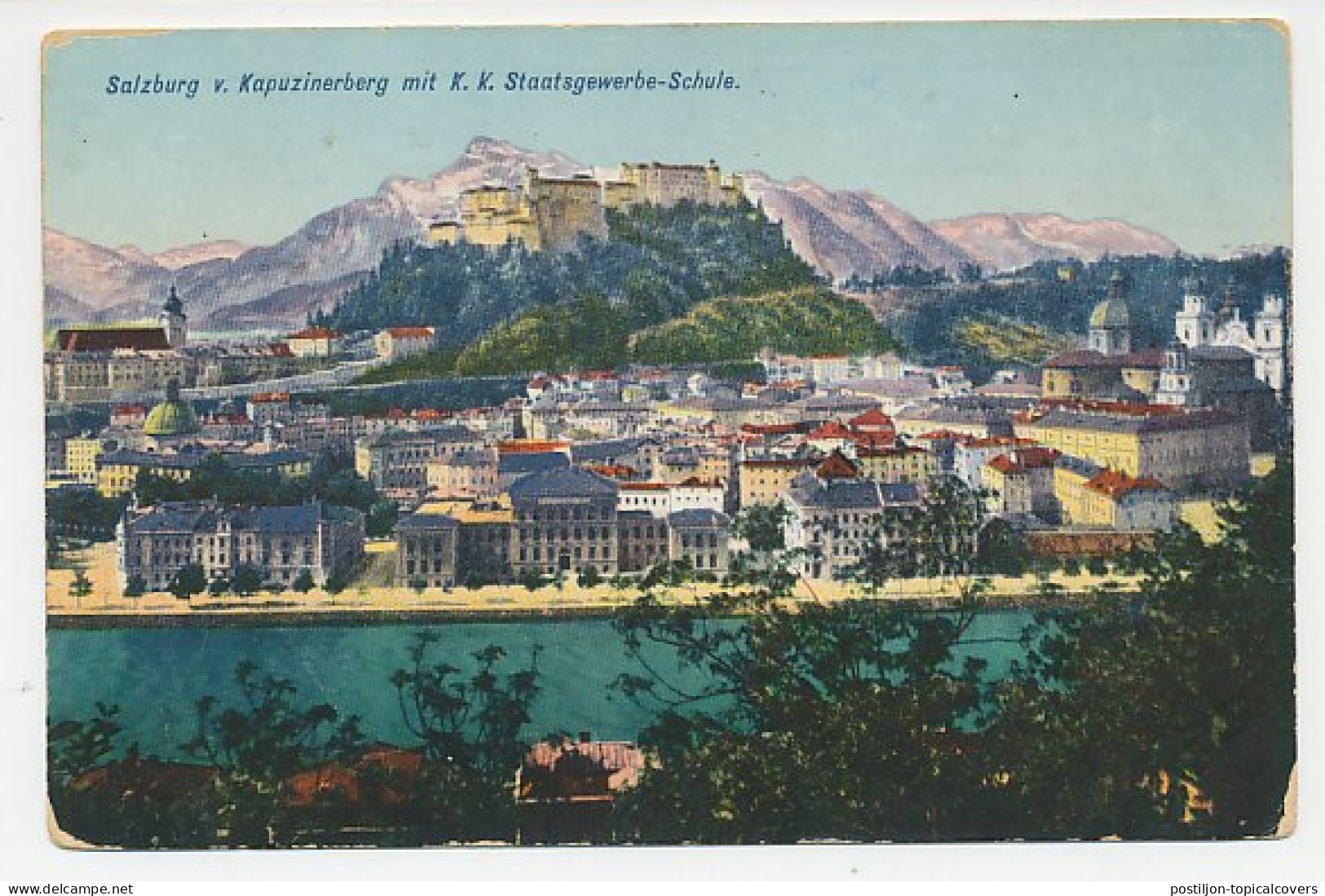 Military Service Mail Austria / Hungary 1915 Salzburg - Hohensalzburg Fortress - WWI - Schlösser U. Burgen