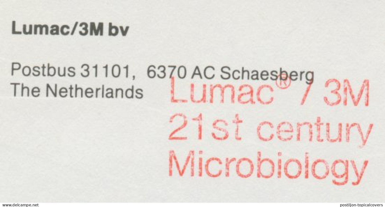 Meter Top Cut Netherlands 1983 21st Century Microbiology - Andere & Zonder Classificatie