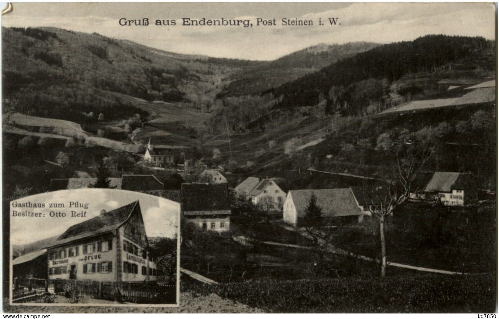 Gruss Aus Endenburg - Post Steinen - Gasthaus Zum Pflug - Lörrach