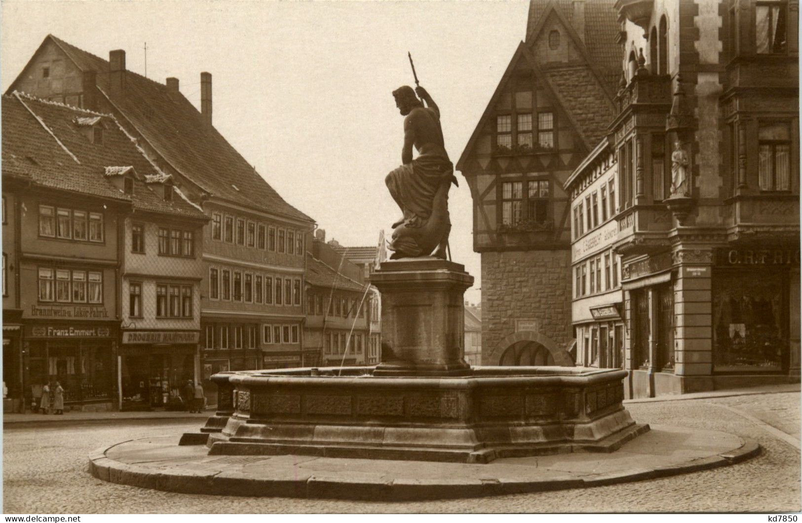 Nordhausen - Neptun-Brunnen A.d.Kornmarkt - Nordhausen