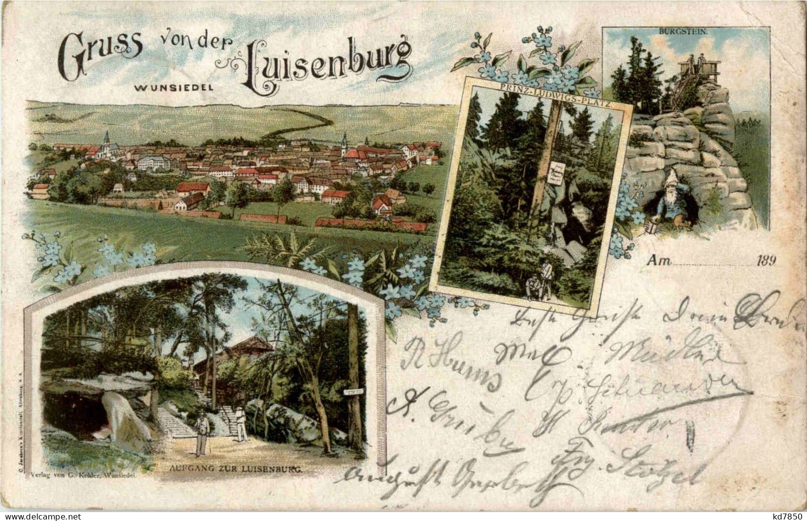 Wunsiedel - Gruss Von Der Luisenburg - Litho - Wunsiedel