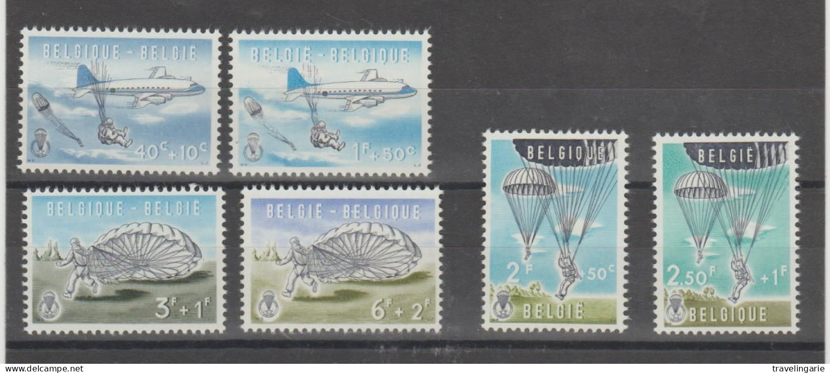 Belgium 1960 Parachute Jumping MNH ** - Nuovi