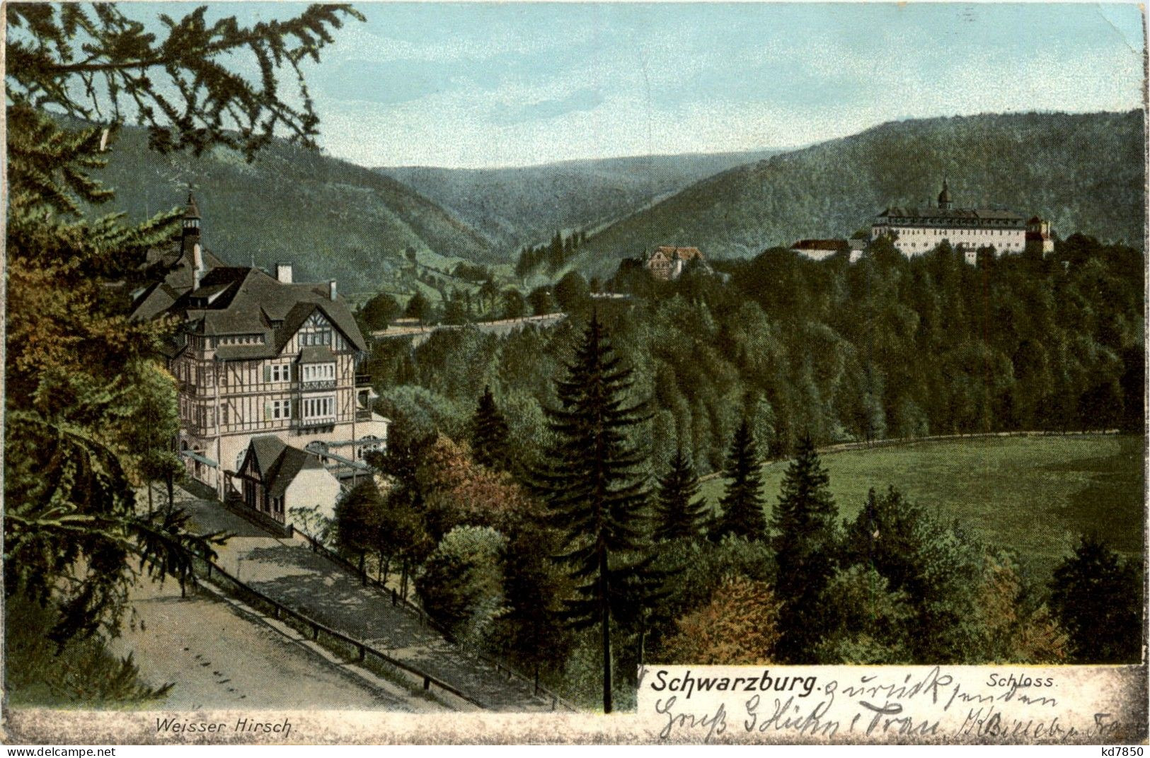 Saalfeld/Saale - Schwarzburg - Schloss Und Weisser Hirsch - Saalfeld