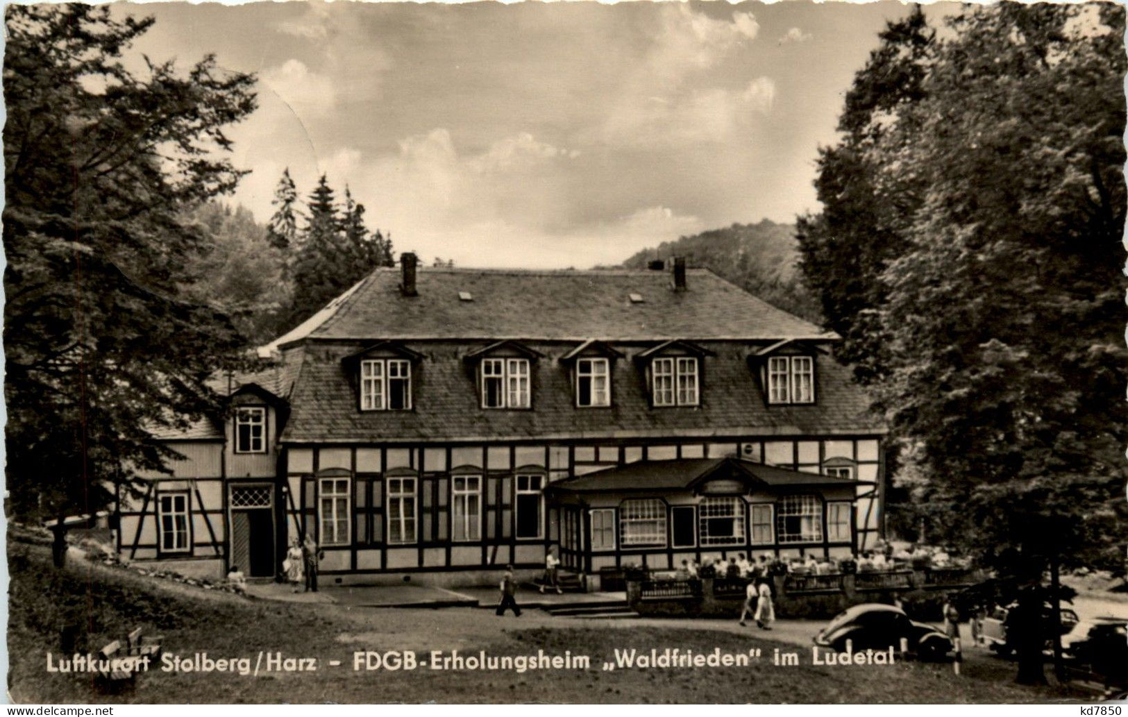 Stolberg/Harz . FDGB-Erholungsheim Waldfrieden Im Ludetal - Stolberg (Harz)