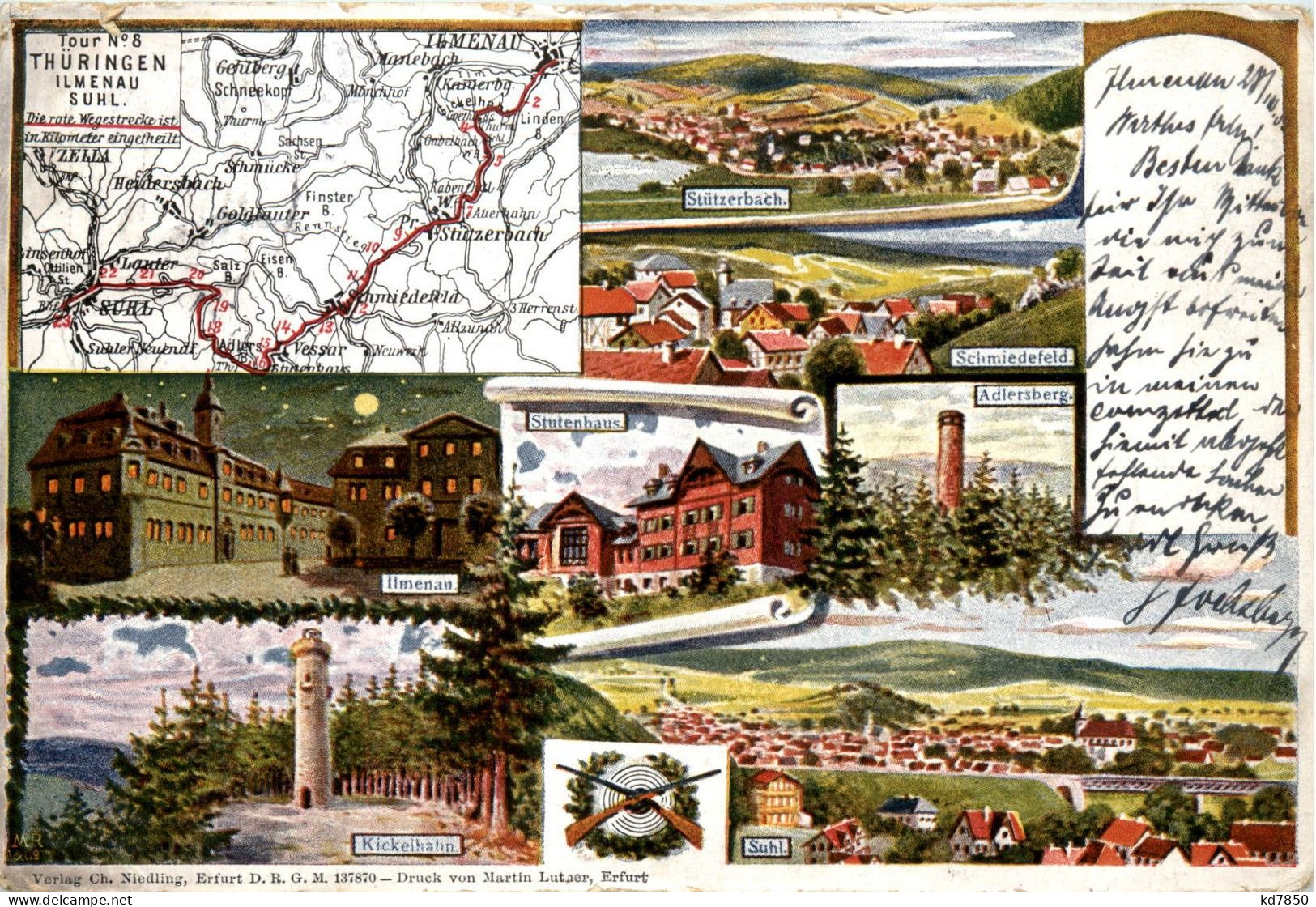 Ilmenau Suhl - Litho - Ilmenau