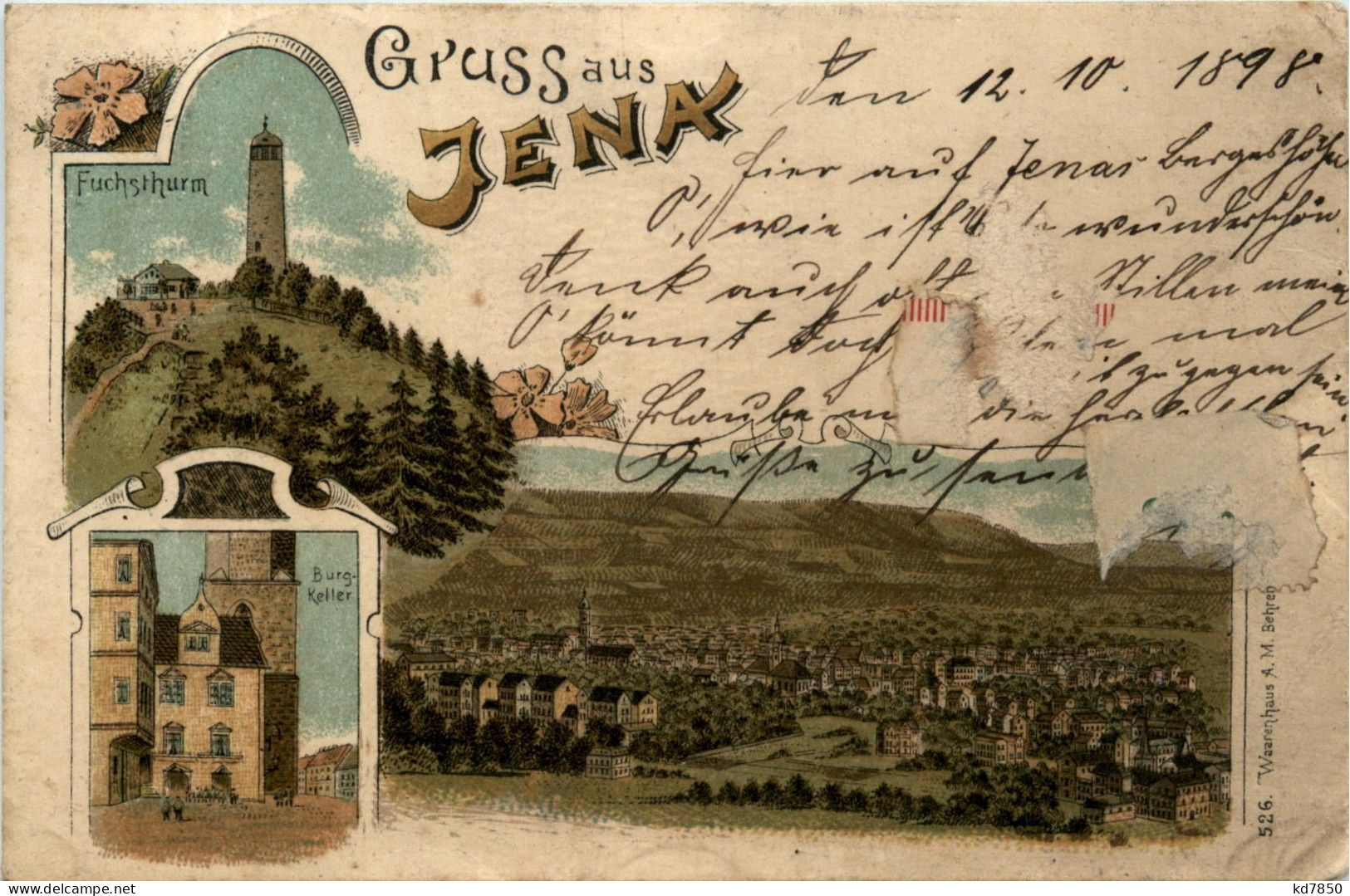 Gruss Aus Jena - Litho - Jena