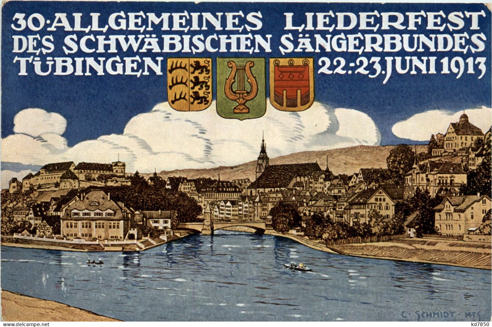 Tübingen - Allgemeines Liederfest Des Schwäb. Sängerfestes 1913 - Tuebingen