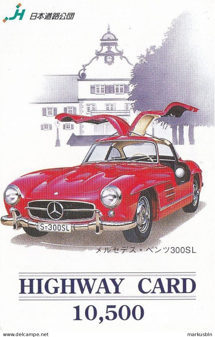 Japan Prepaid Highway Card 10500 -  Car Oldtimer Mercedes Benz 300SL - Japan