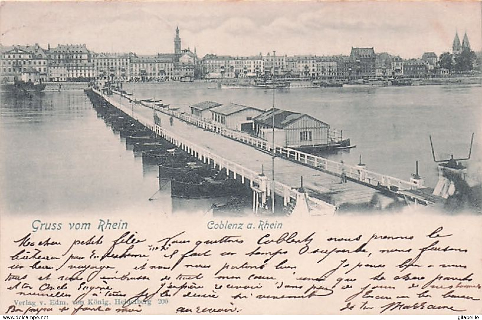 KOBLENZ - Gruss Vom Rhein - 1903 - Koblenz