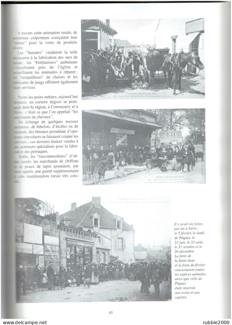 NERIS LES BAINS LES ANNEES BELLE EPOQUE 1880 1930 PATRICK DELMONT 2002 - Auvergne