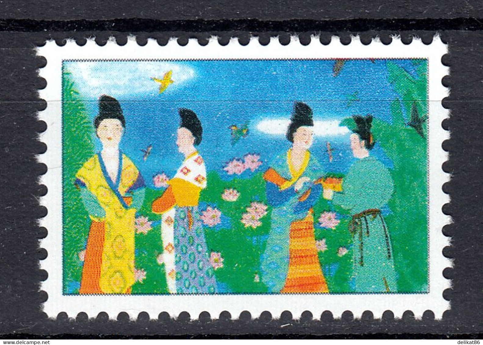 Probedruck Test Stamp Specimen China 1997  "Tang Dynasty Painting" - Probe- Und Nachdrucke