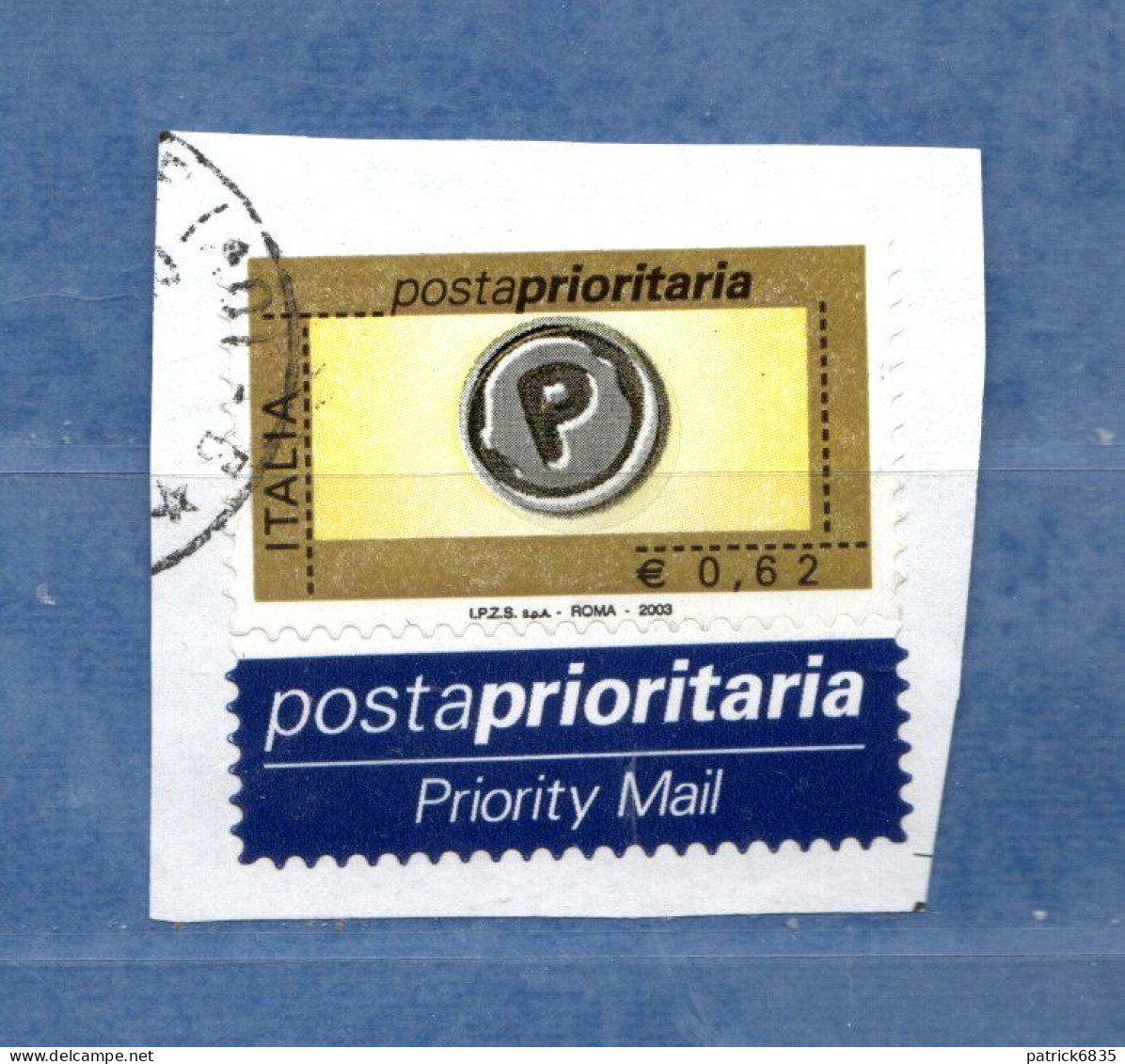 Italia °- Anno 2003 - POSTA PRIORITARIA € 0,62. Unif. 2764.   USATO. - 2001-10: Oblitérés