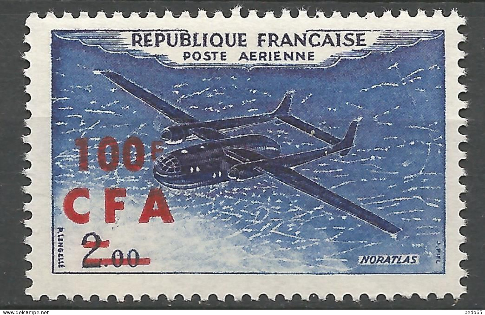 REUNION PA N° 58 NEUF** LUXE SANS CHARNIERE NI TRACE / Hingeless  / MNH - Poste Aérienne