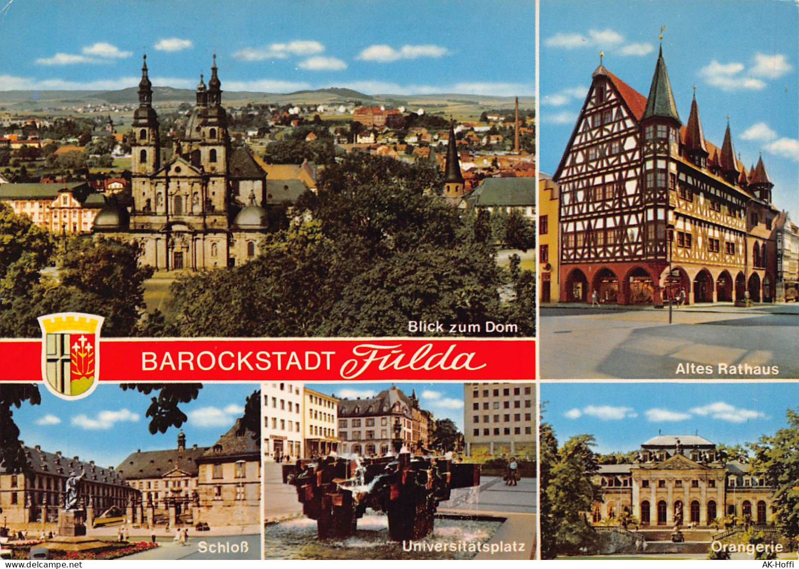 Fulda - Blick Zum Dom, Altes Rathaus, Schloß, Universitatsplatz, Orangerie - Fulda