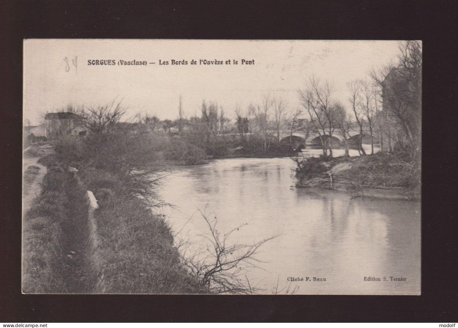 CPA - 84 - Sorgues - Les Bords De L'Ouvèze Et Le Pont - Non Circulée - Sorgues