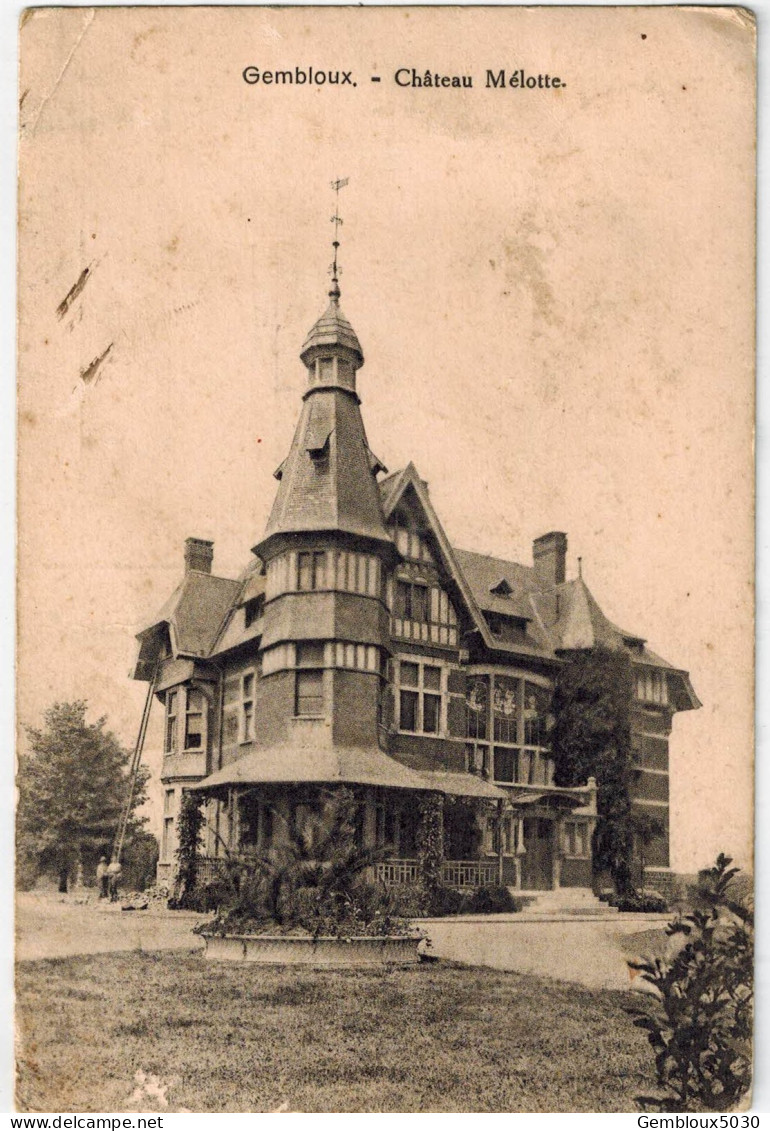 (367) Gembloux   Château Mélotte  (petit Pli Coin Supérieur) - Gembloux