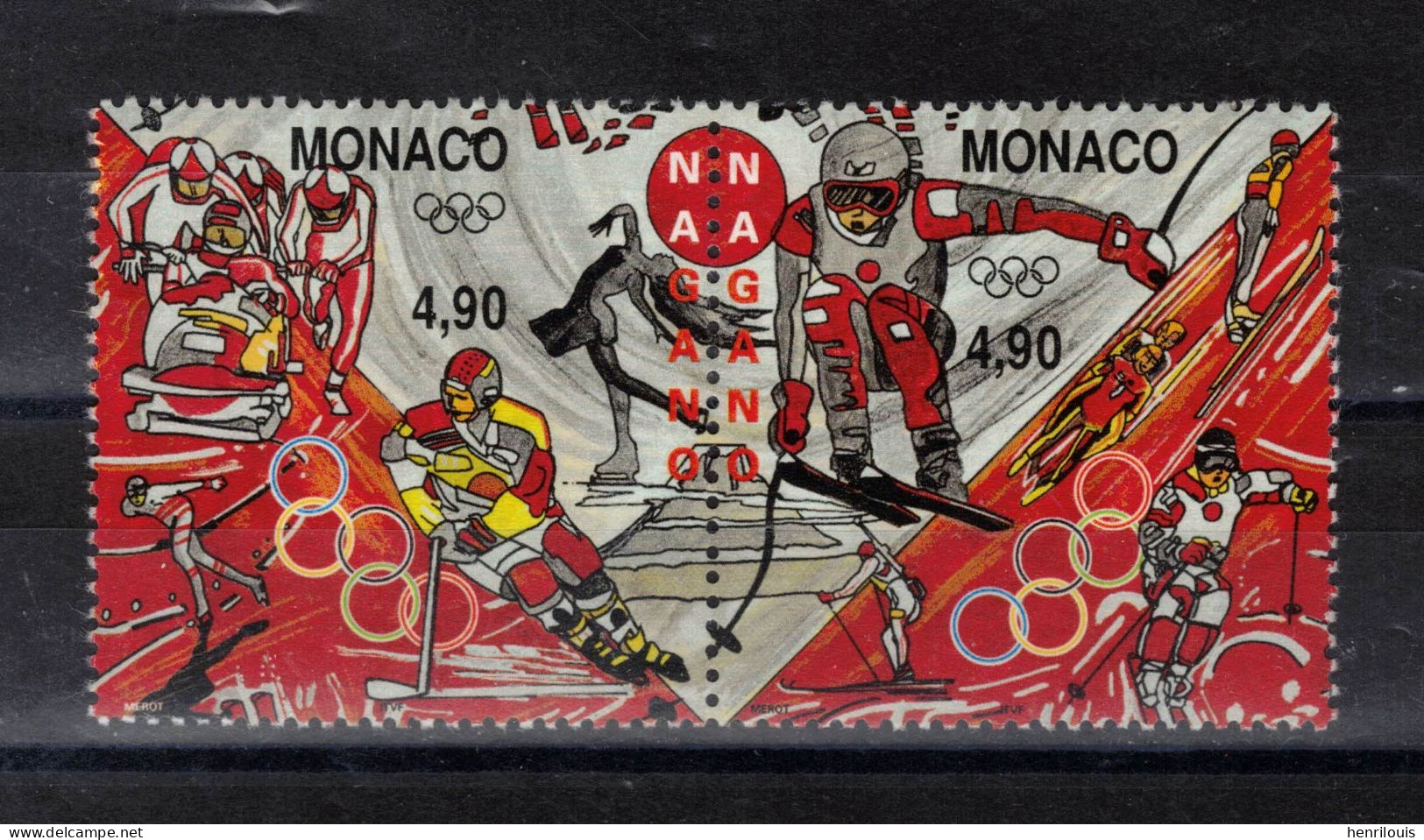 MONACO  Timbres Neufs ** De 1997  ( Ref  MC576 ) Sport - Jeux Olympiques - Ungebraucht