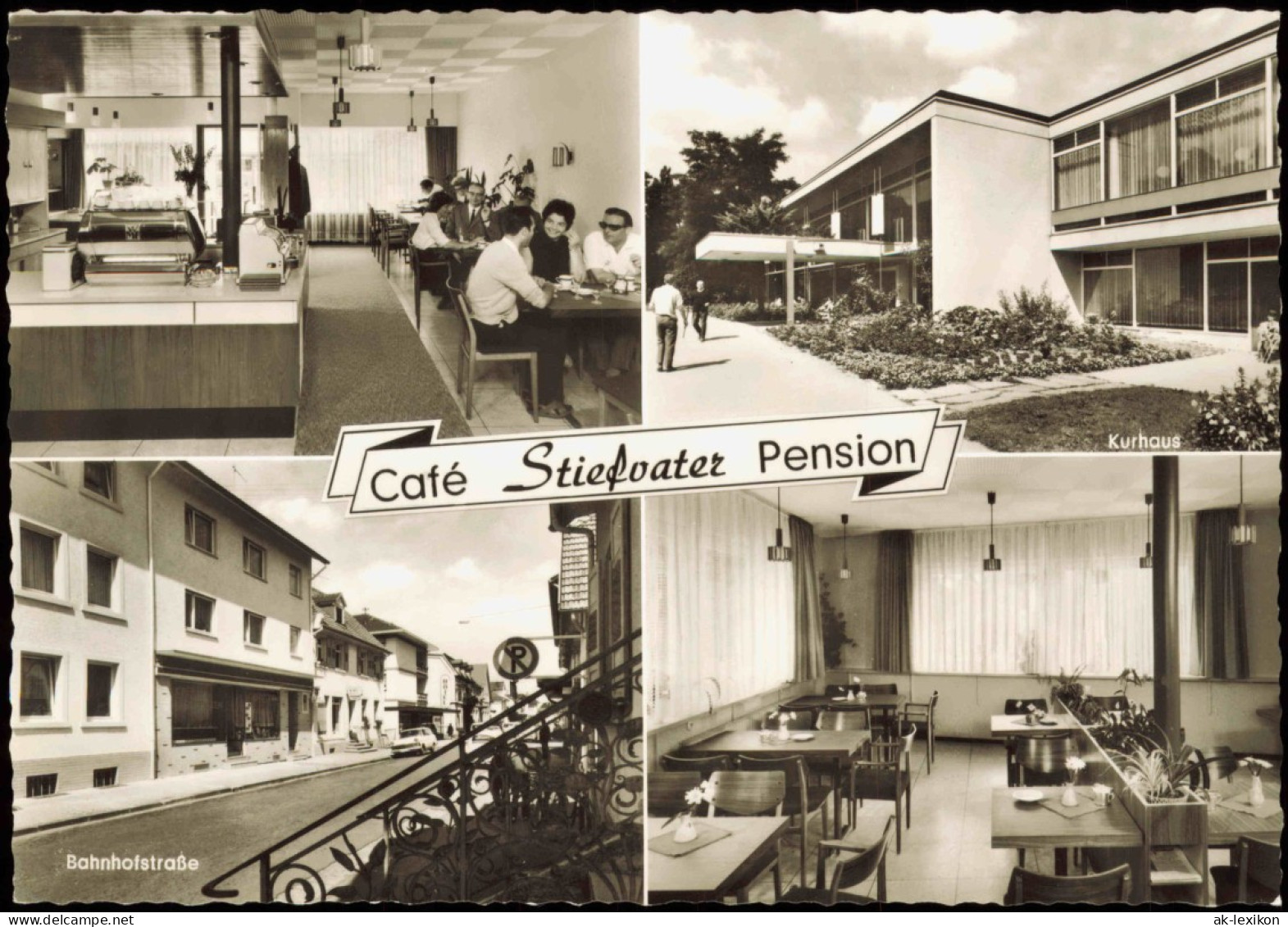 Ansichtskarte Bad Krozingen Café Stiefvater Pension 4 Bild 1964 - Bad Krozingen