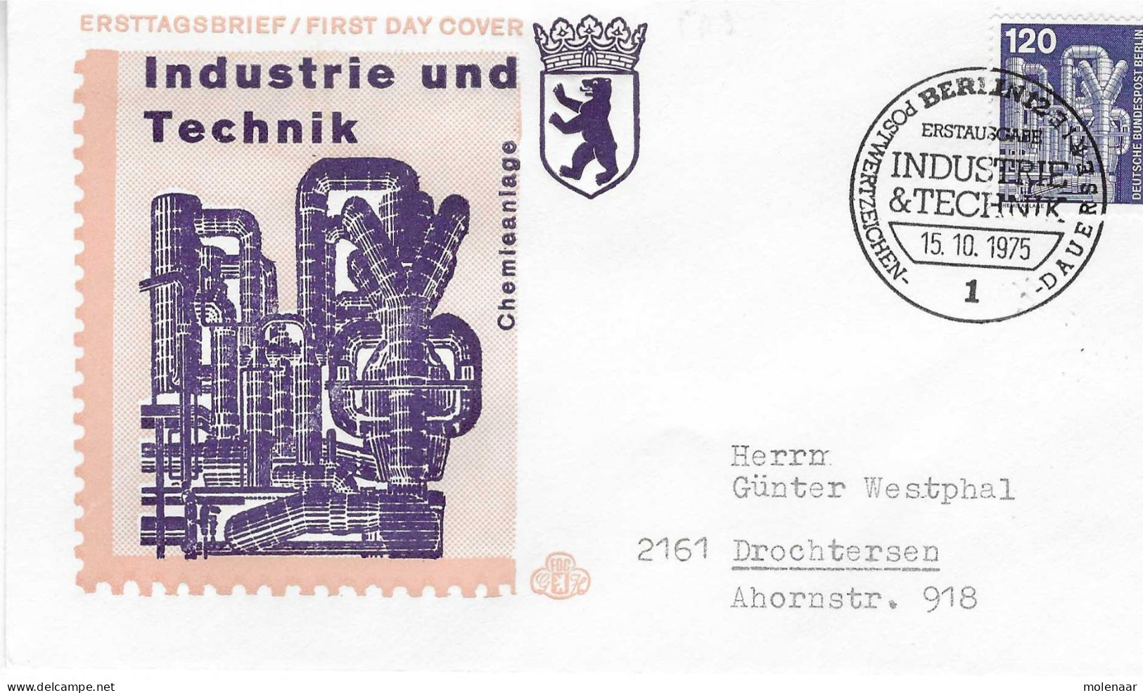 Postzegels > Europa > Duitsland > Berlijn > 1970-1979 > Brief Met No. 503 (17179) - Briefe U. Dokumente