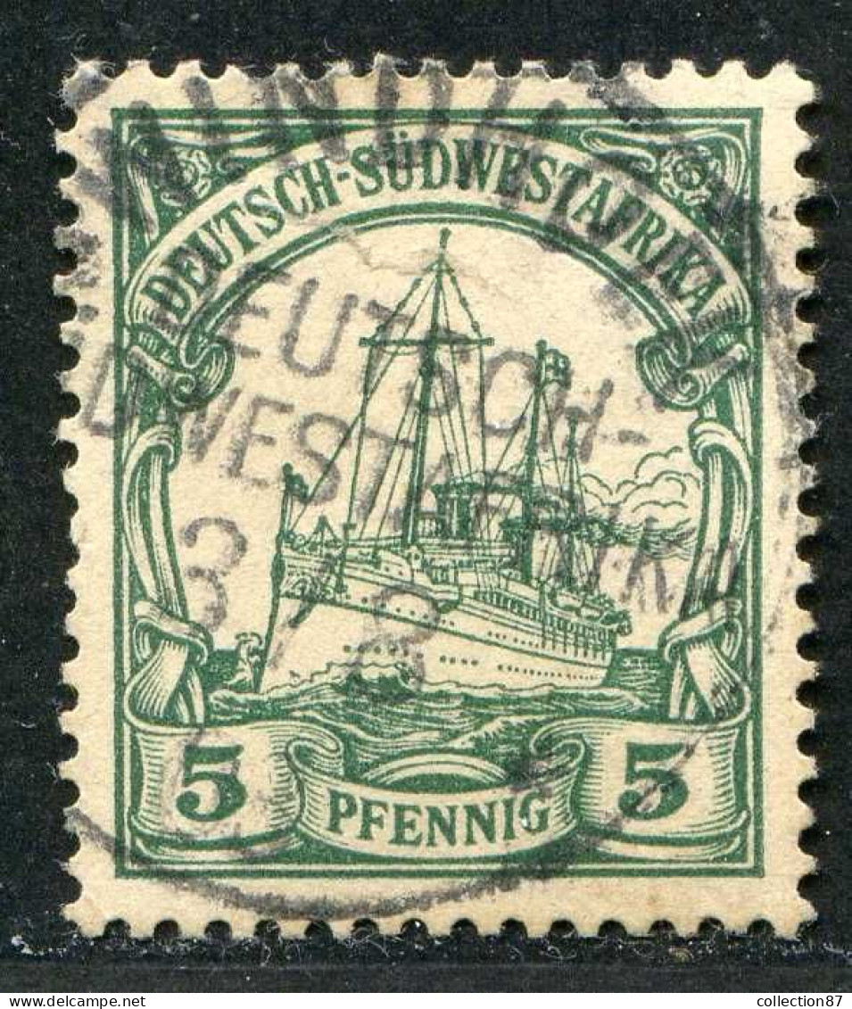 REF093 > COLONIES ALLEMANDE - AFRIQUE SUD OUEST < Yv N° 14 Ø < Oblitéré Dos Visible - Used Ø - Deutsch-Südwestafrika