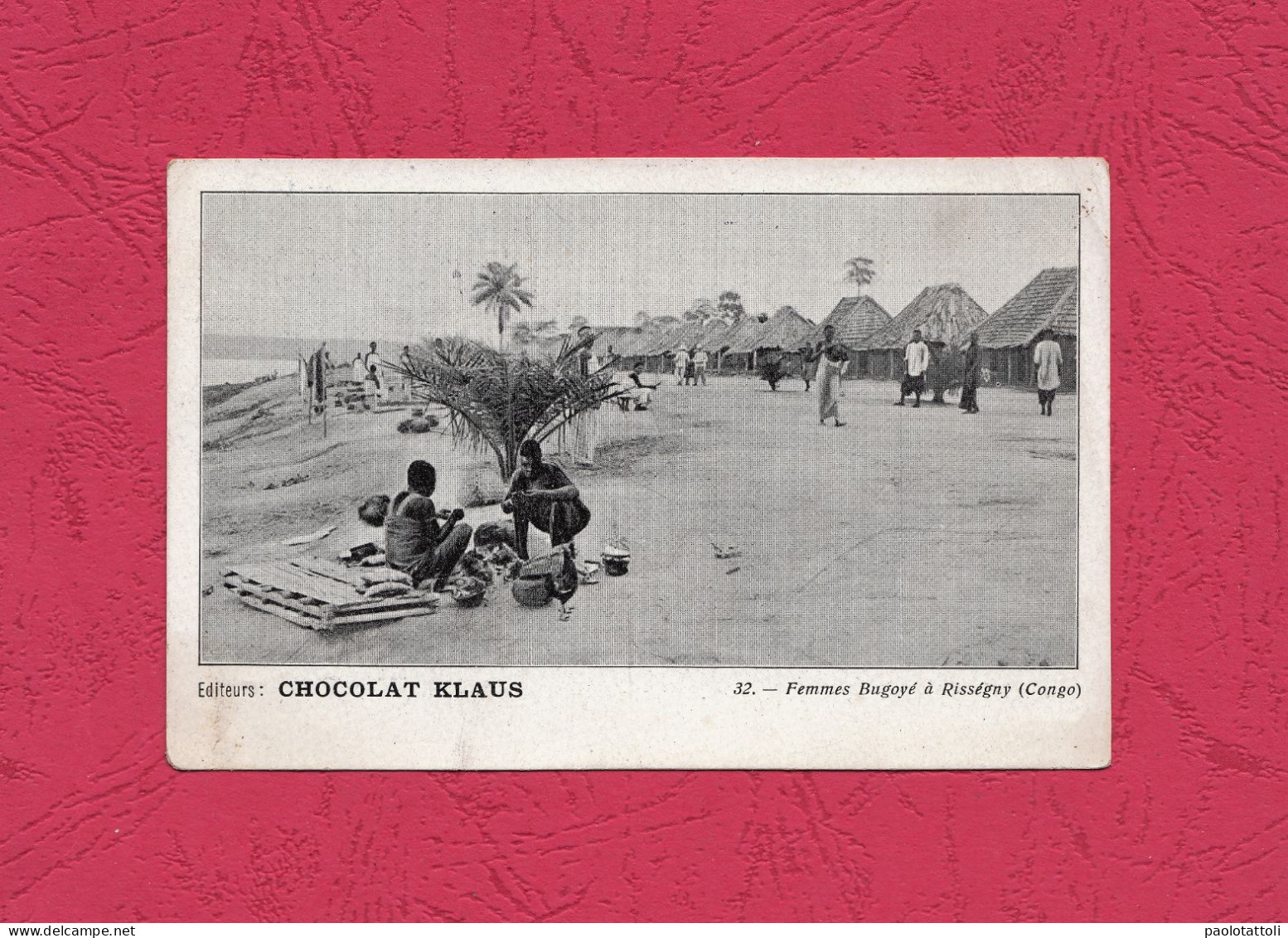 Congo, Rissègny. Femmes Buguyè. Ed. Chocolat Klaus No.32. New, Verso Divided, Small Size Post Card. - Congo Français