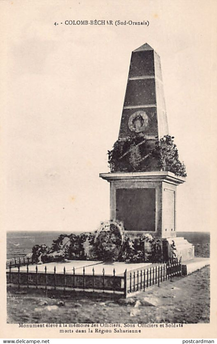 Algérie - COLOMB BÉCHAR - Monument Aux Morts Dans La Région Saharienne - Ed. Ch. Pastor 4 - Bechar (Colomb Béchar)