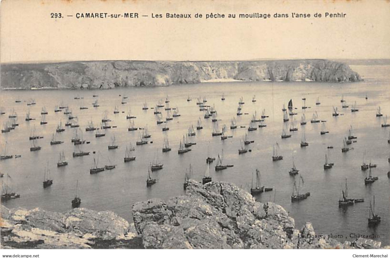 CAMARET SUR MER - Les Bateaux De Pêche Au Mouillage Dans L'anse De Penhir - Très Bon état - Camaret-sur-Mer