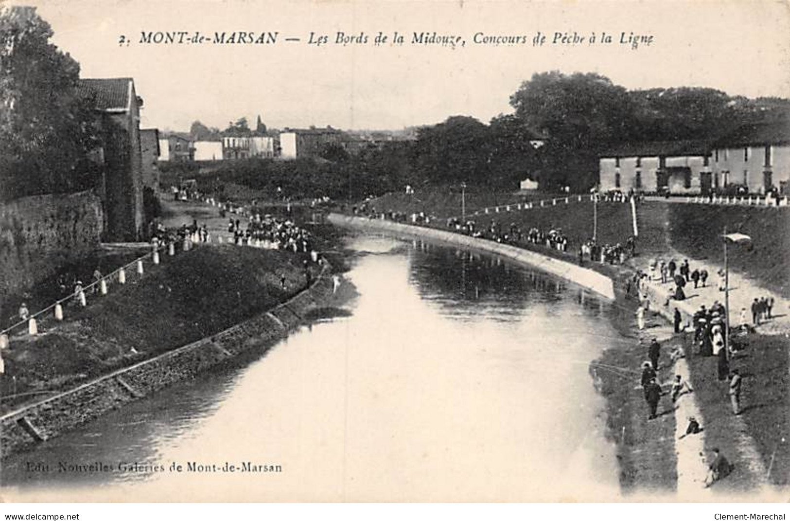 MONT DE MARSAN - Les Bords De La Midouze, Concours De Pêche à La Ligne - Très Bon état - Mont De Marsan