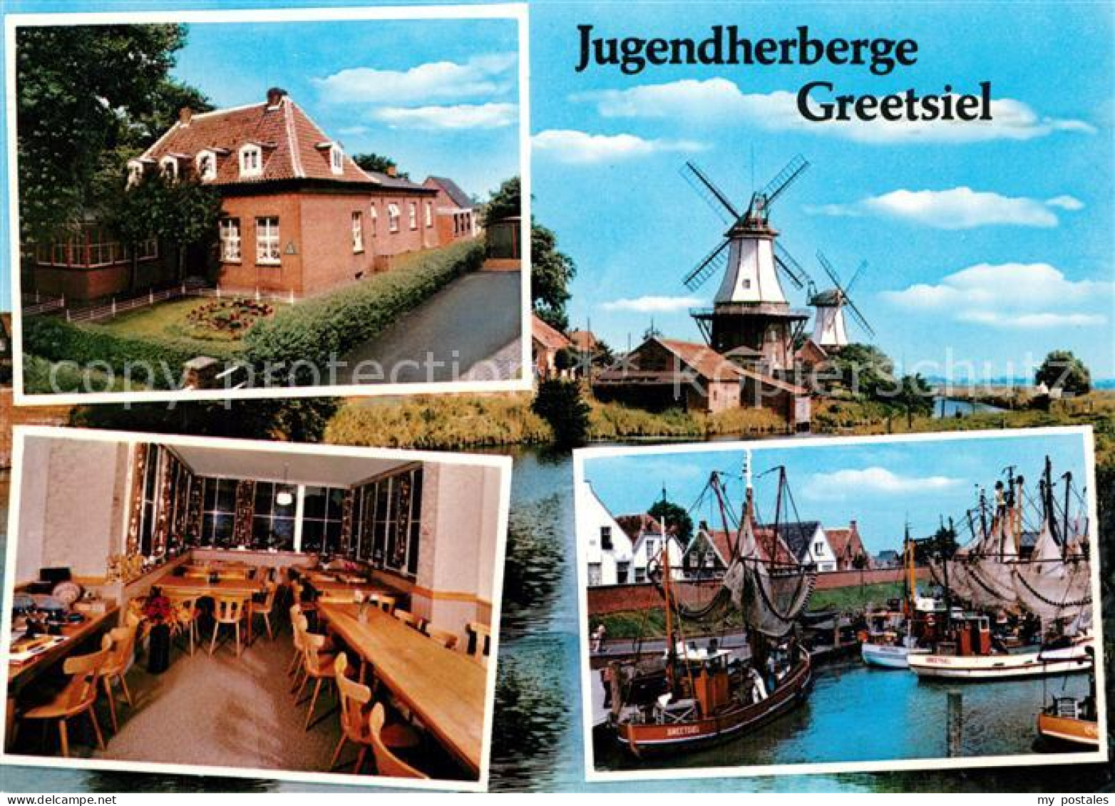 73326496 Krummhoern Jugendherberge Greetsiel Speisesaal Muehlen Fischereihafen K - Krummhörn