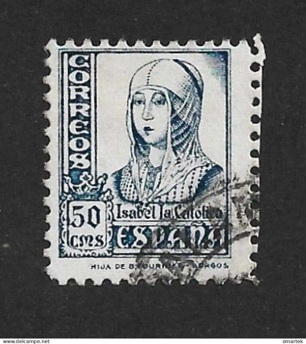 Spain Spanien Espana 1937 ⊙ Mi 775 Sc 650 Queen Isabel The Catholic - Oblitérés