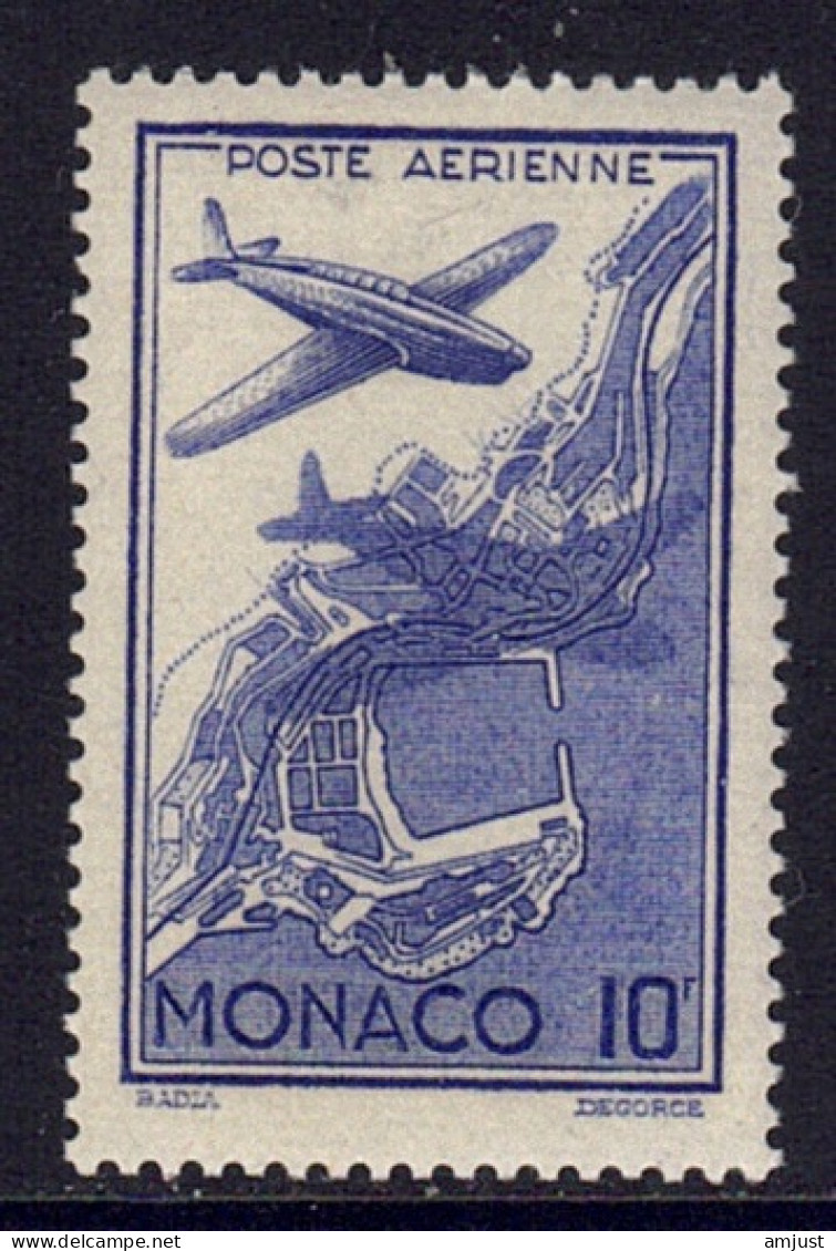 Monaco // Poste Aérienne // Vue Aérienne Du Port Timbres Neuf** MNH  No. Y&T 3 - Airmail