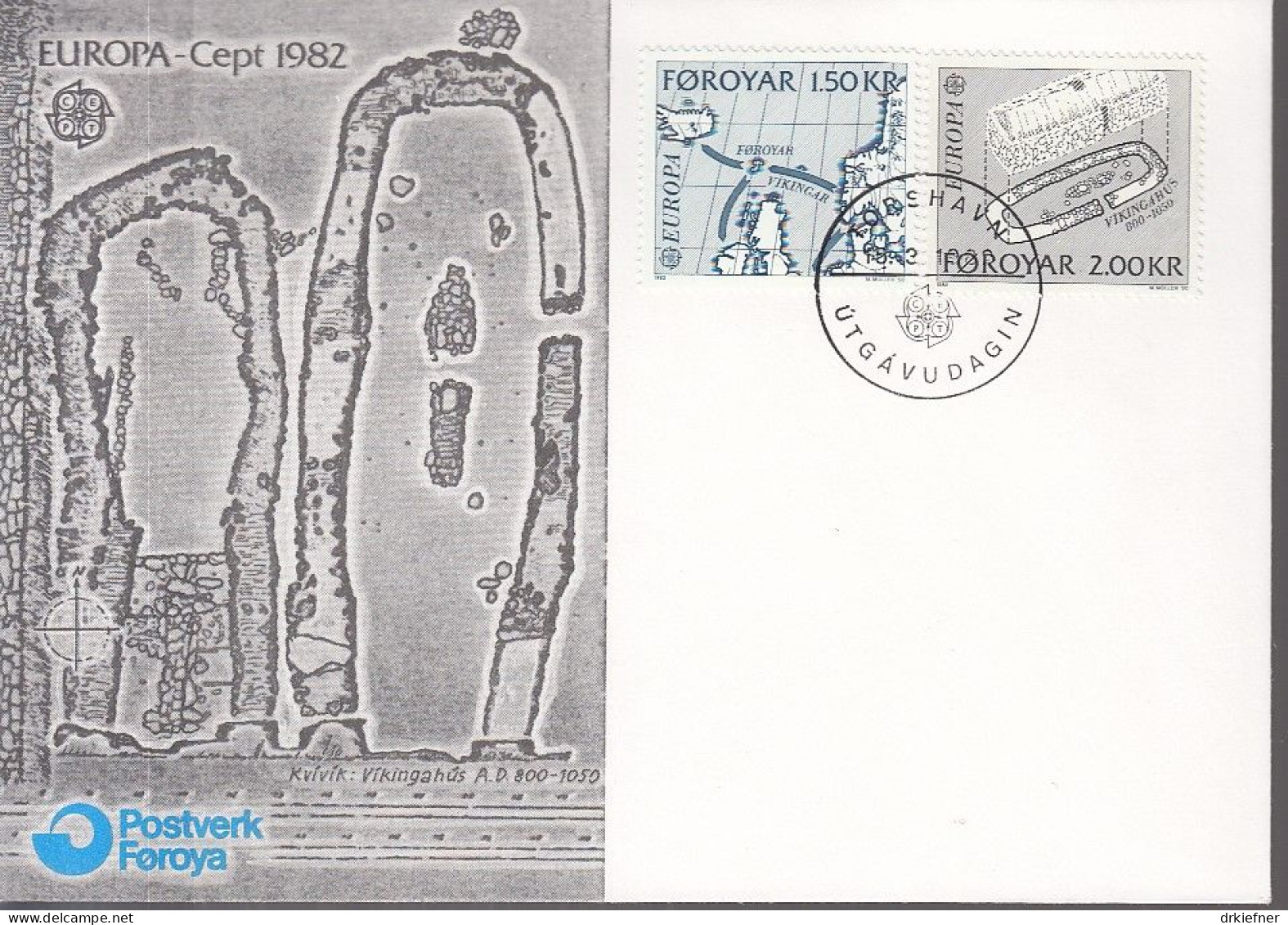 FÄRÖER  70-71, FDC, Europa CEPT: Historische Ereignisse, 1982 - Isole Faroer