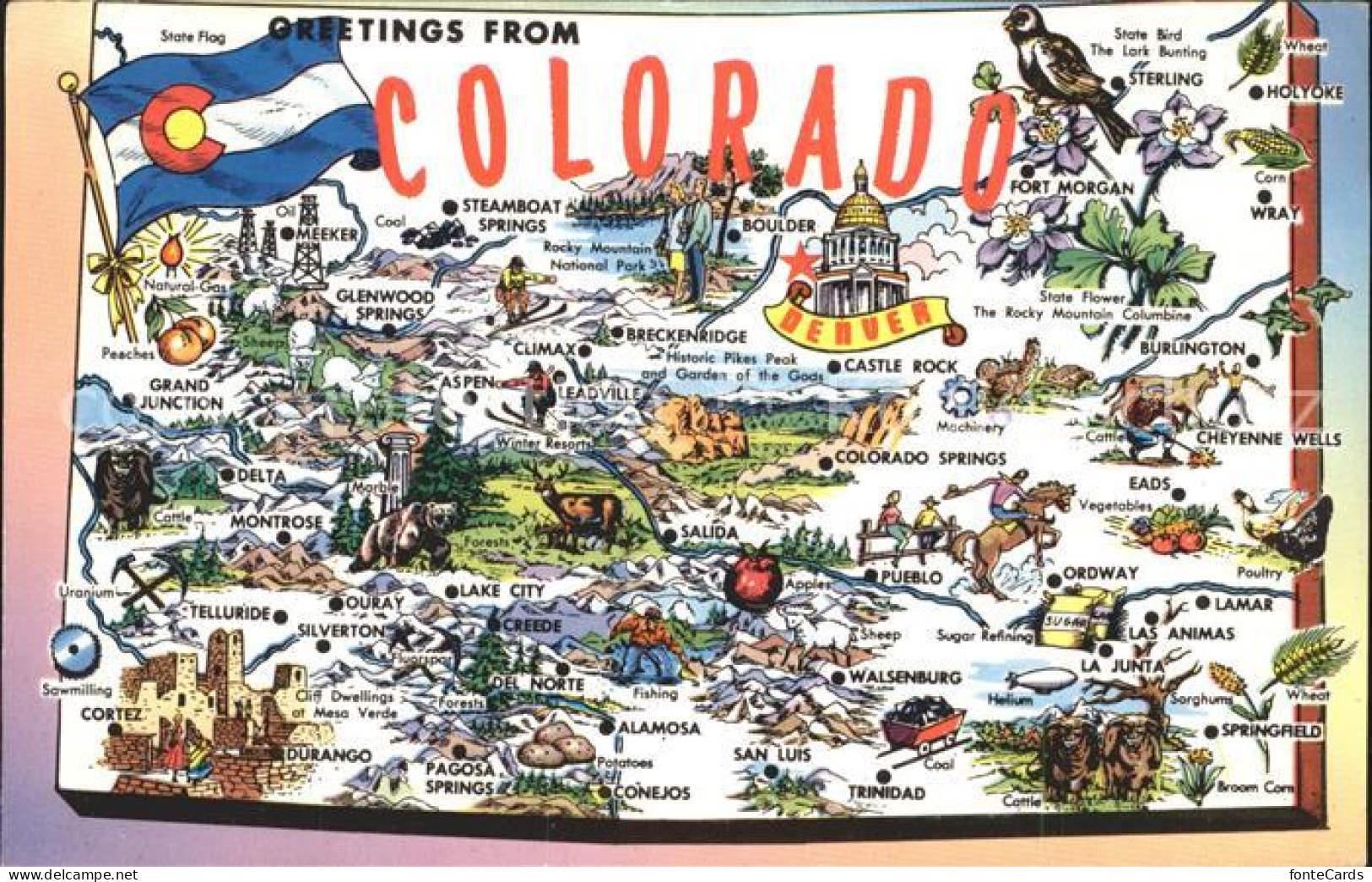 11694126 Colorado_US-State Map Of The Centennial State - Autres & Non Classés