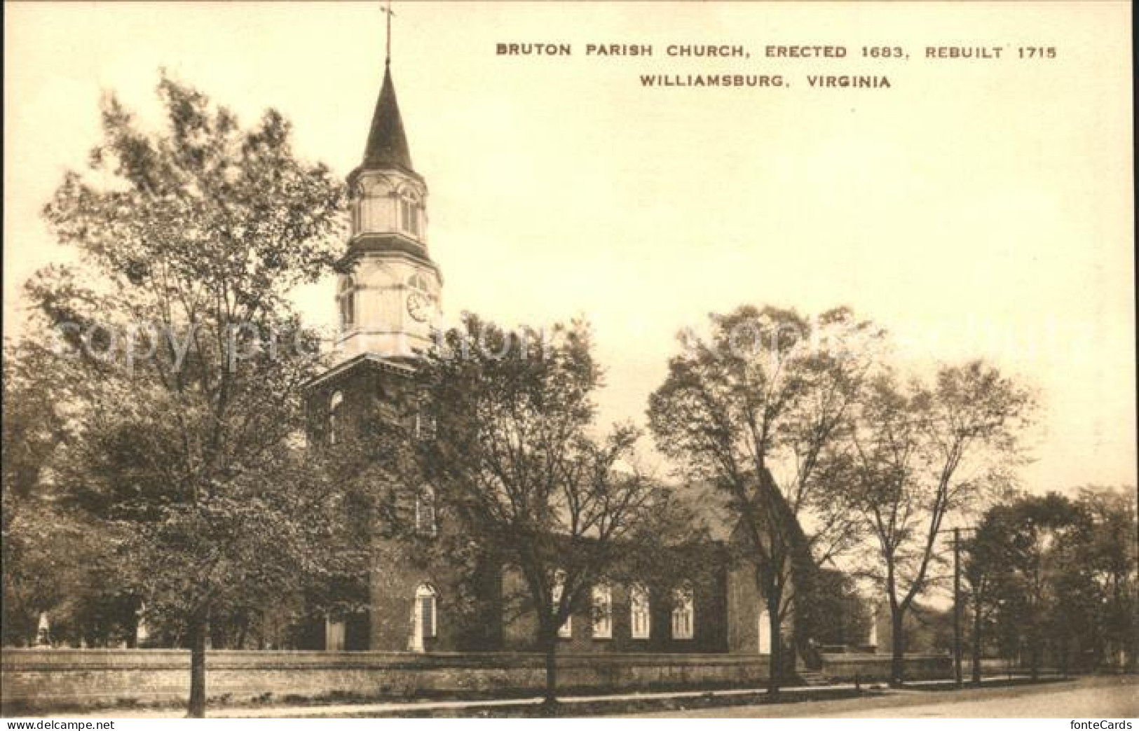 11690570 Williamsburg_Virginia Bruton Parish Church 17th Century - Other & Unclassified